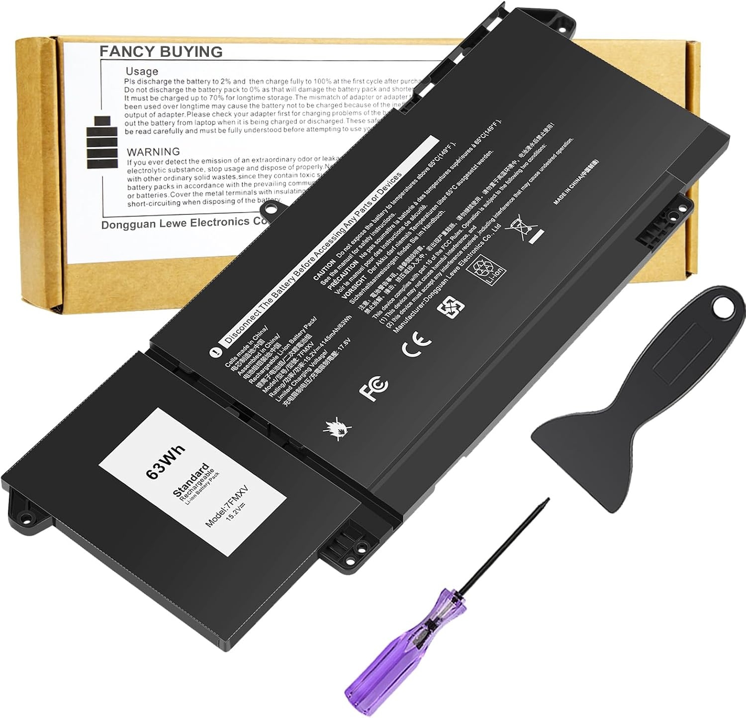 Dell Latitude 7420 5320 7320 7FMXV 63wh 100% Original Laptop Battery
