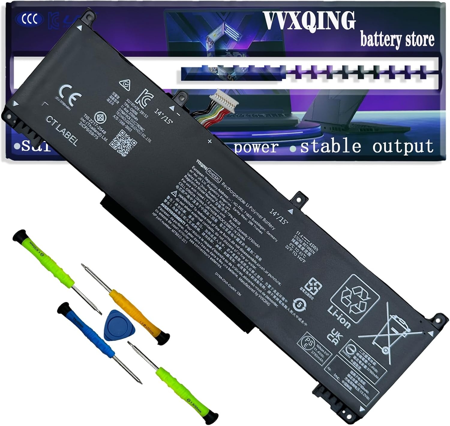HP ProBook 450 G8 440 G8 430 G8 650 G8 640 G8 G9 630 G8 G9 RH03XL 100% Original Laptop Battery