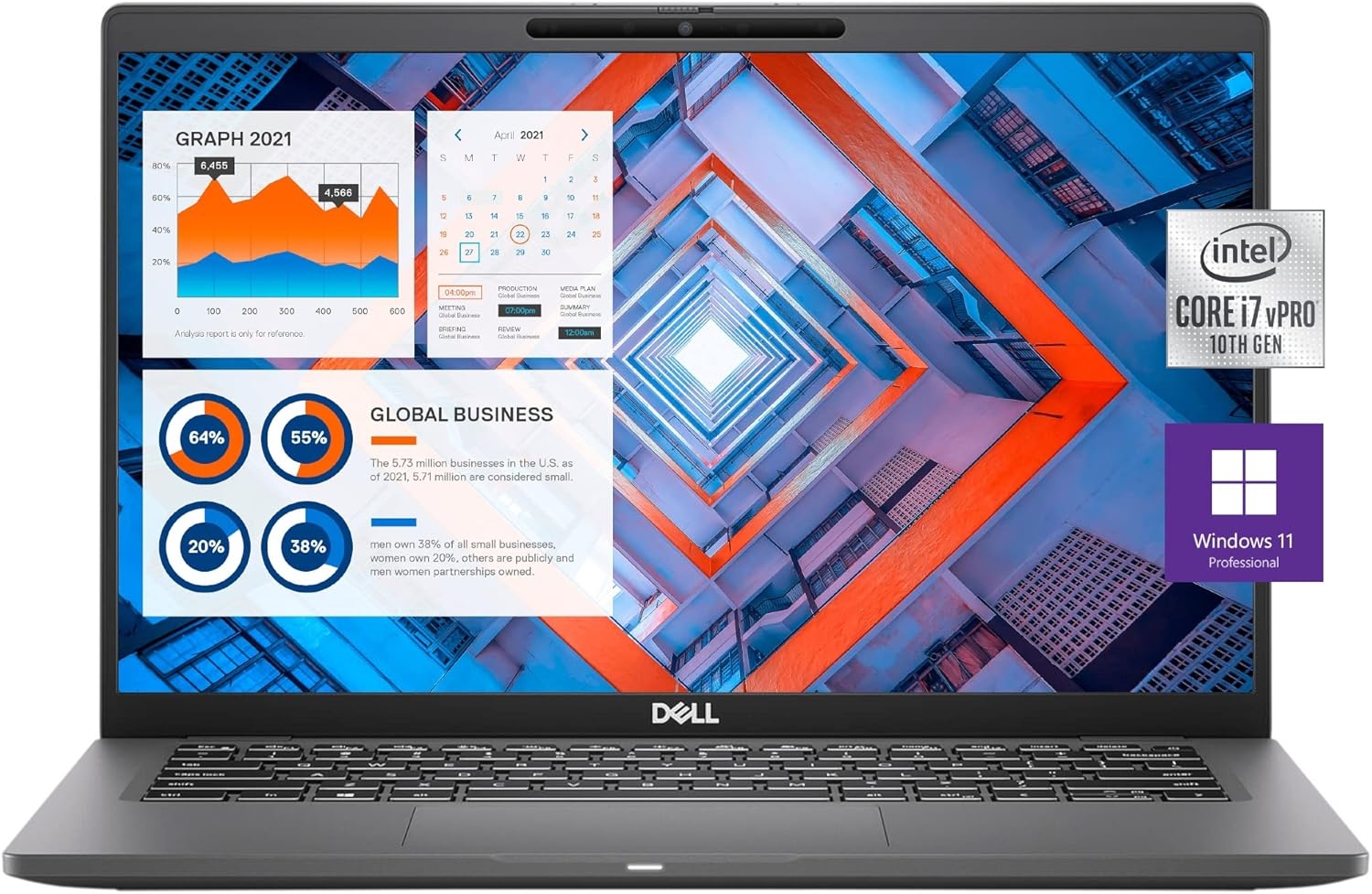 Dell Latitude 7410 2in1 Core i7 10th Gen, 32GB RAM, 512GB SSD, 14″ FHD IPS Touch Screen X360 LED, Windows 11 Pro