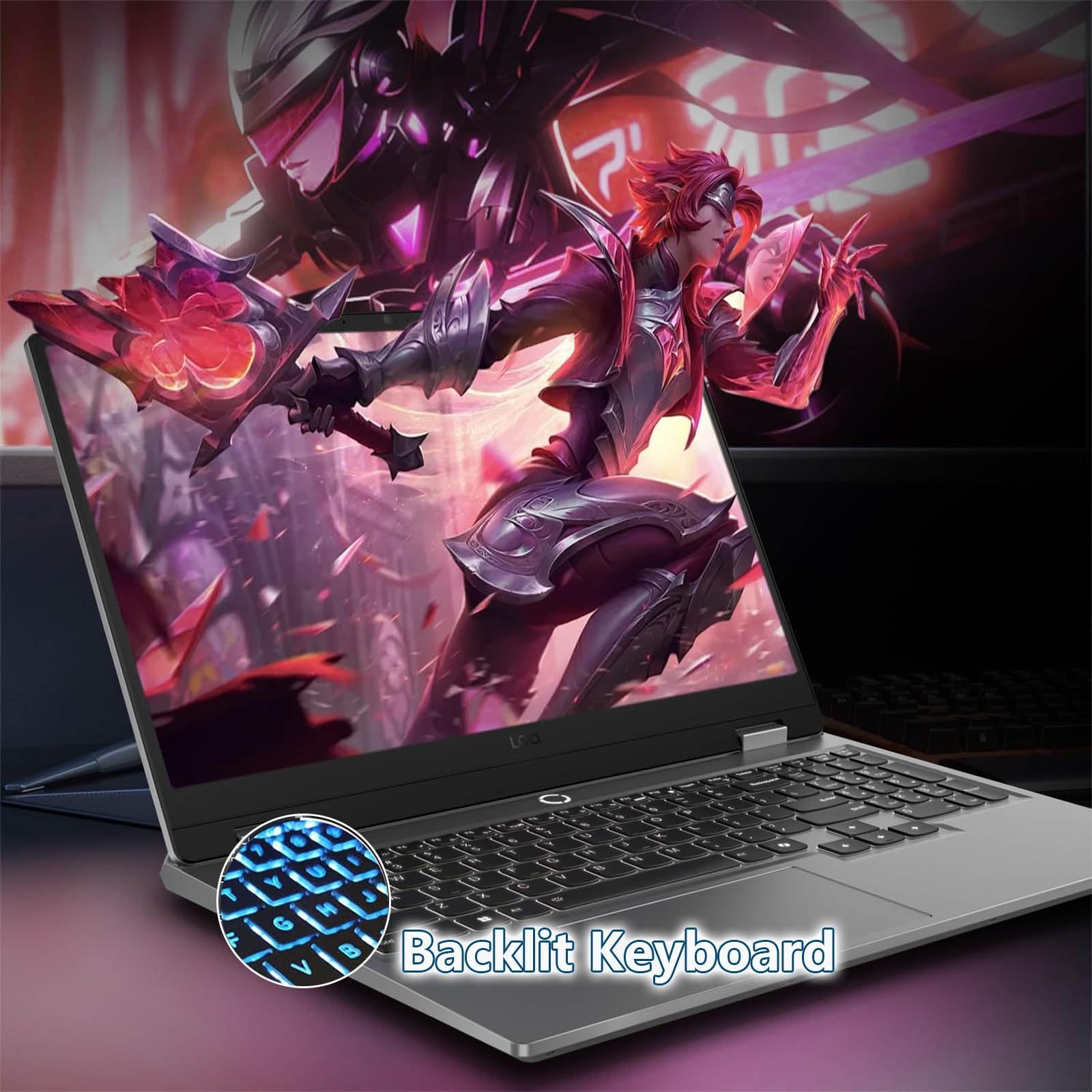 Lenovo LOQ 15 - Raptor Lake - 13th Gen Core i5 13450HX Processor 16-GB 512-GB SSD 8-GB NVIDIA GeForce RTX 5050 GDDR7 GC 15.6" FHD 1080p IPS 300nits AG 144Hz G-Sync Display Nahimic Audio BKB TPM2.0 W11