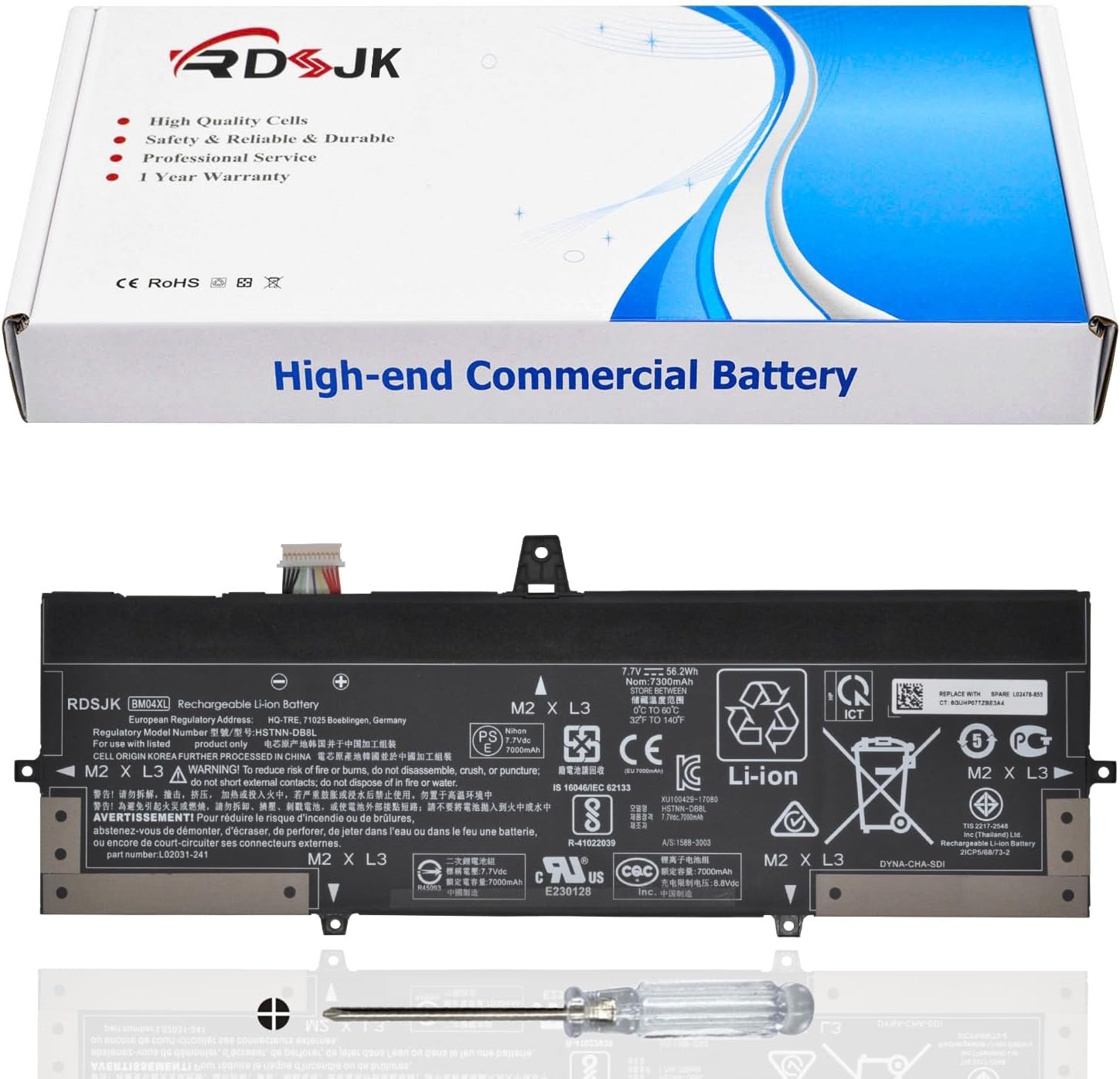 HP EliteBook X360 1030 G3 BM04XL 100% Original Laptop Battery